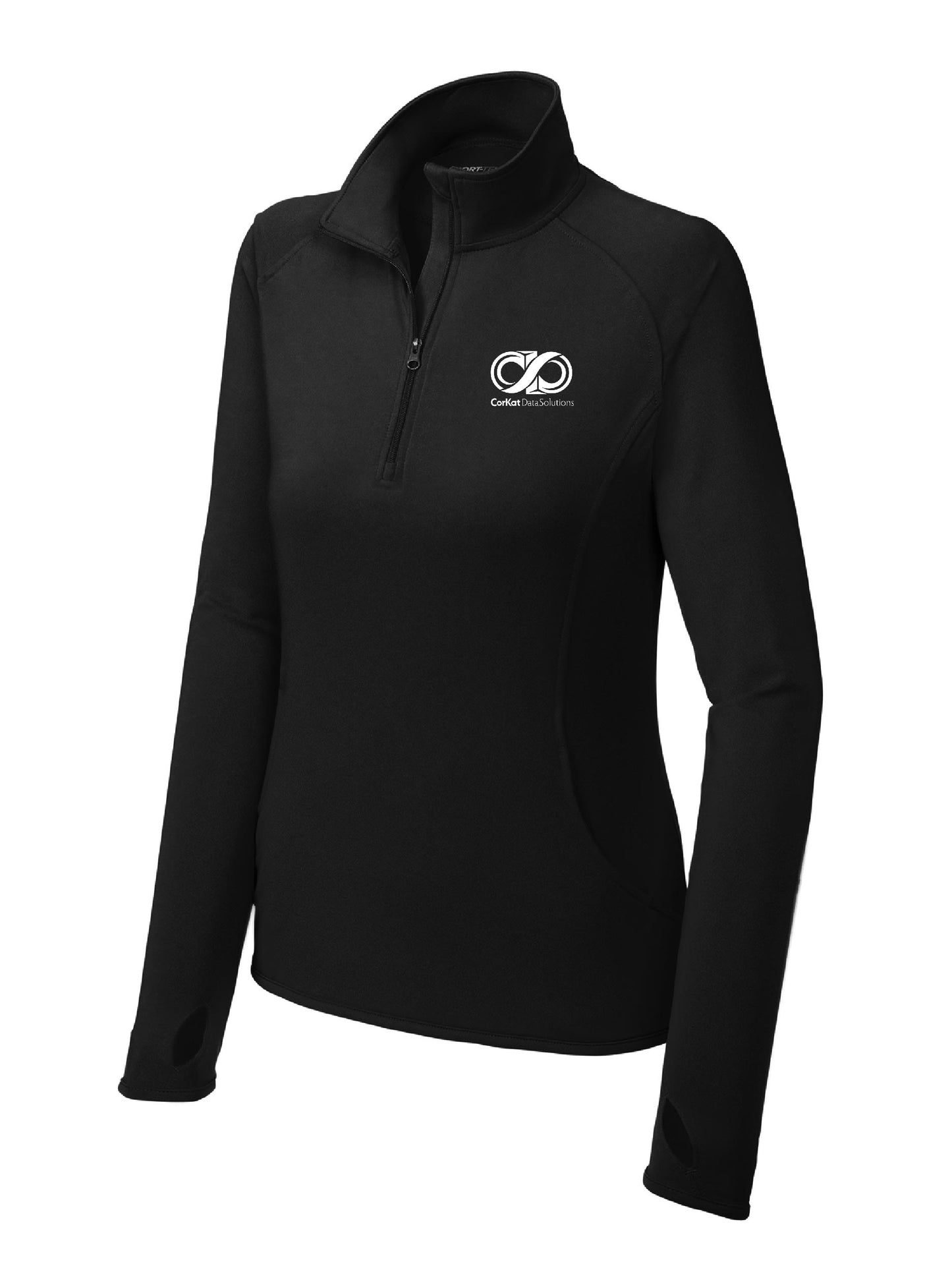CK108. Sport-Tek® Ladies Sport-Wick® Stretch 1/4-Zip Pullover
