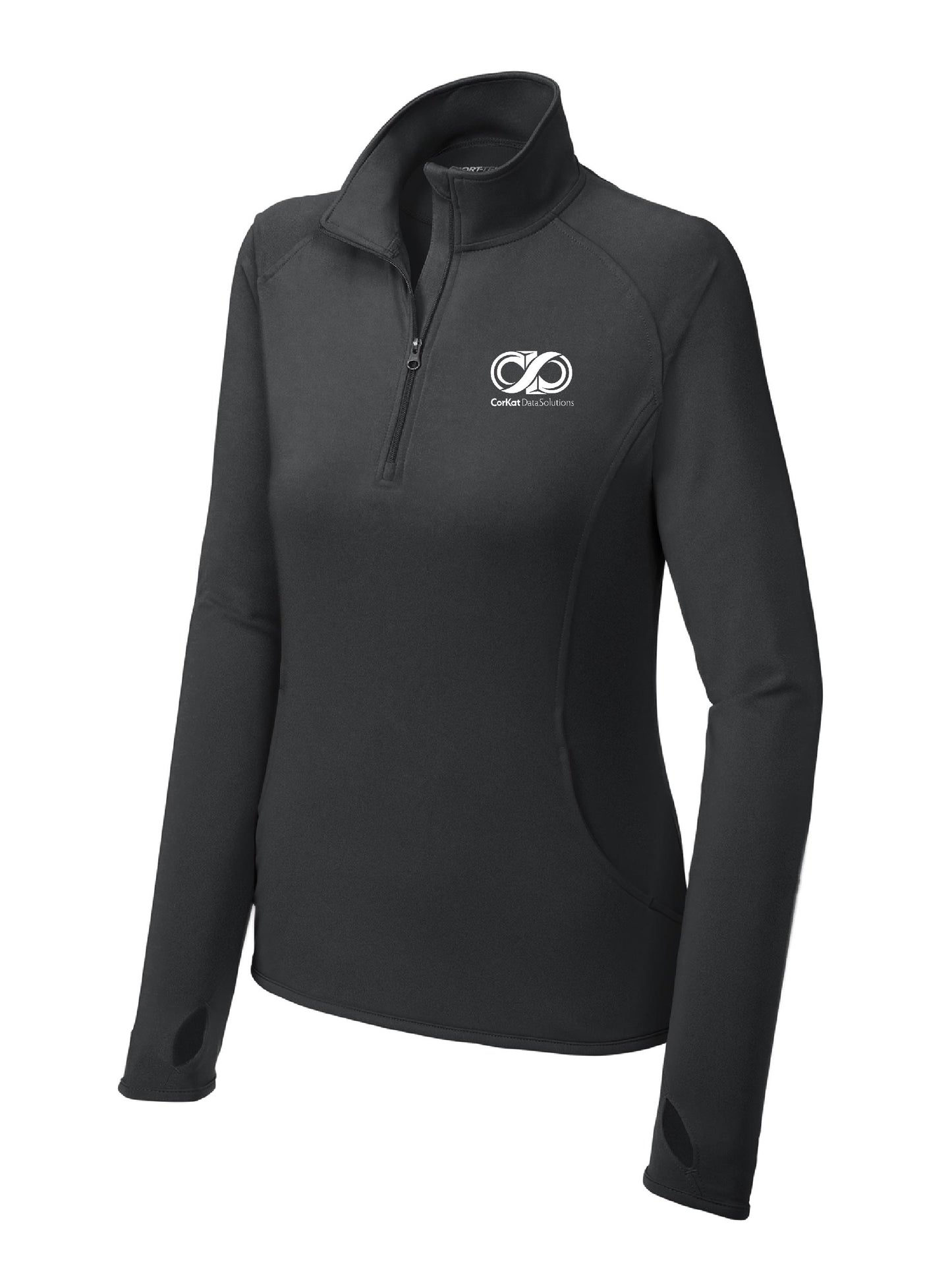 CK108. Sport-Tek® Ladies Sport-Wick® Stretch 1/4-Zip Pullover