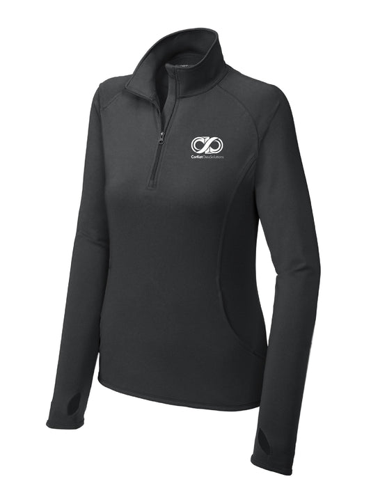 CK108. Sport-Tek® Ladies Sport-Wick® Stretch 1/4-Zip Pullover