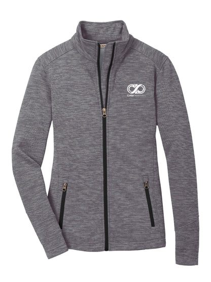CK111. Port Authority® Ladies Digi Stripe Fleece Jacket