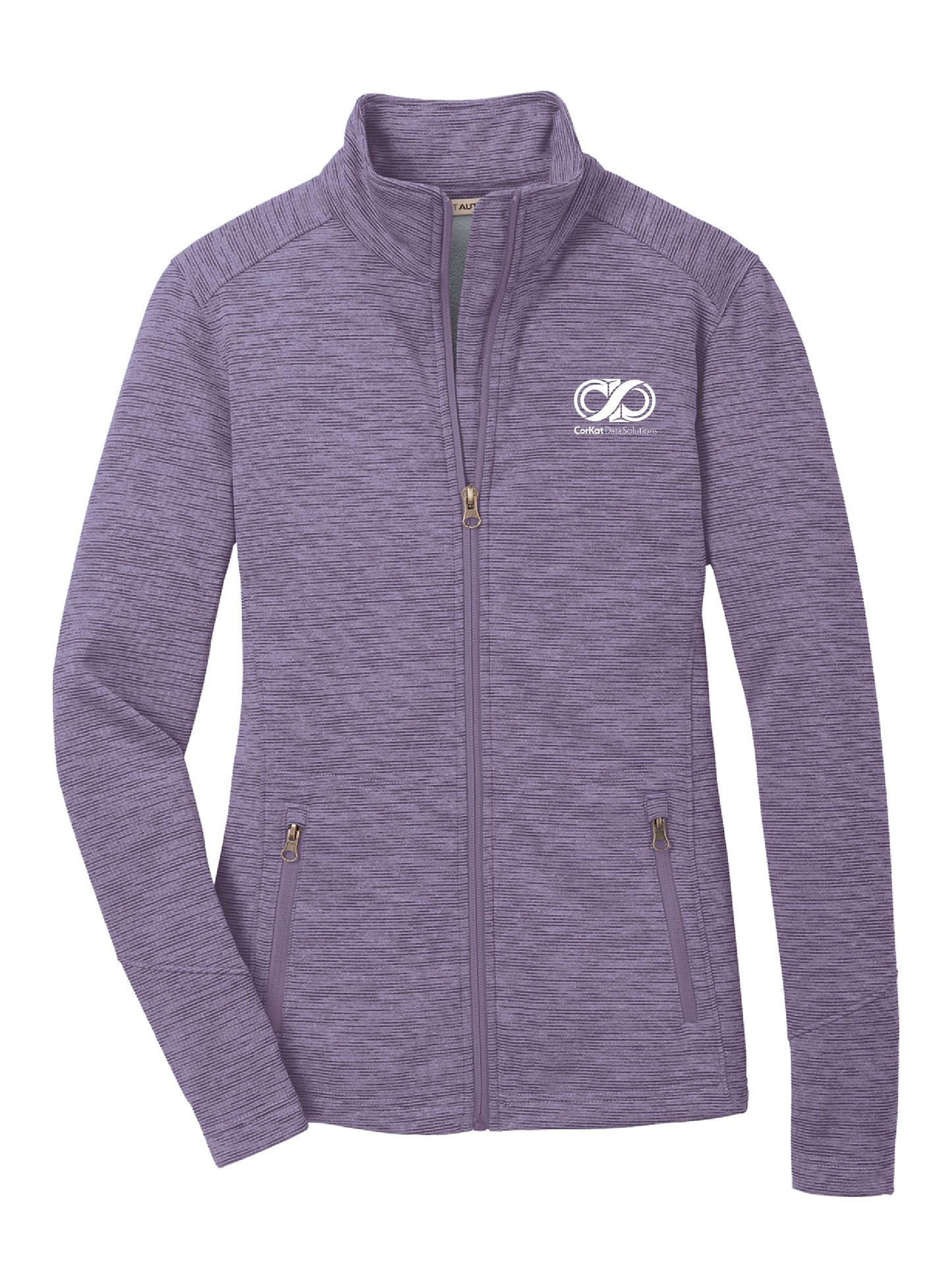 CK111. Port Authority® Ladies Digi Stripe Fleece Jacket