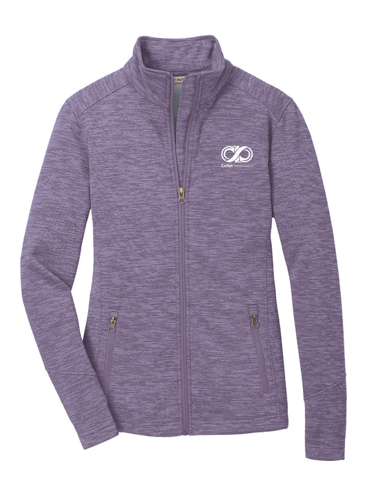 CK111. Port Authority® Ladies Digi Stripe Fleece Jacket