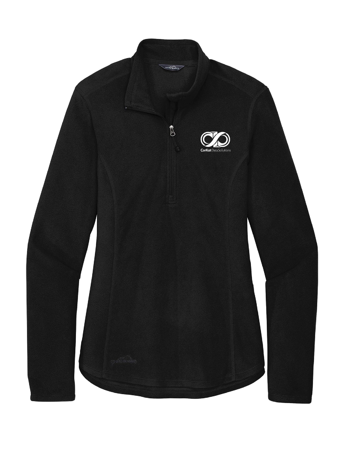 CK112. Eddie Bauer® Ladies 1/2-Zip Microfleece Jacket