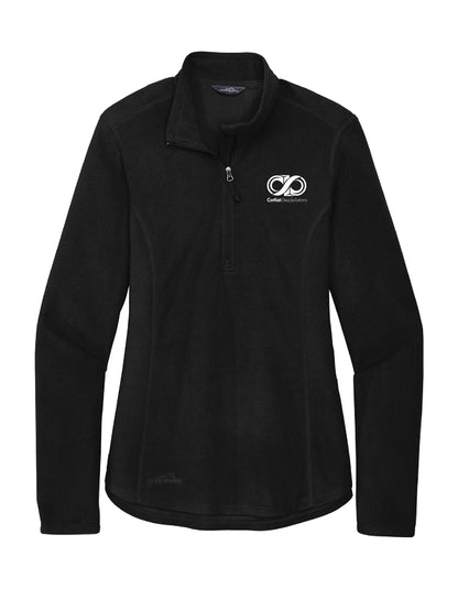 CK112. Eddie Bauer® Ladies 1/2-Zip Microfleece Jacket