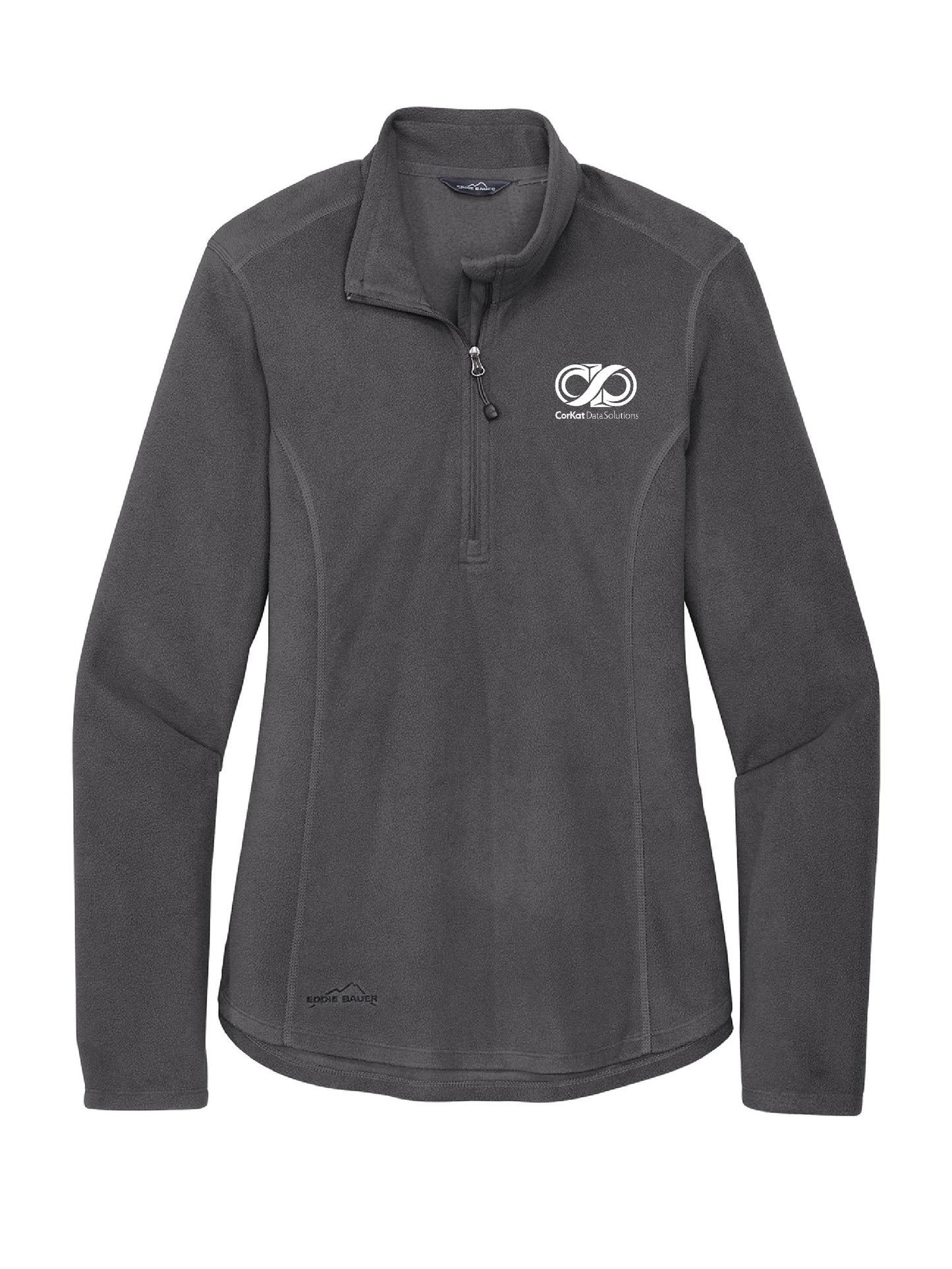 CK112. Eddie Bauer® Ladies 1/2-Zip Microfleece Jacket