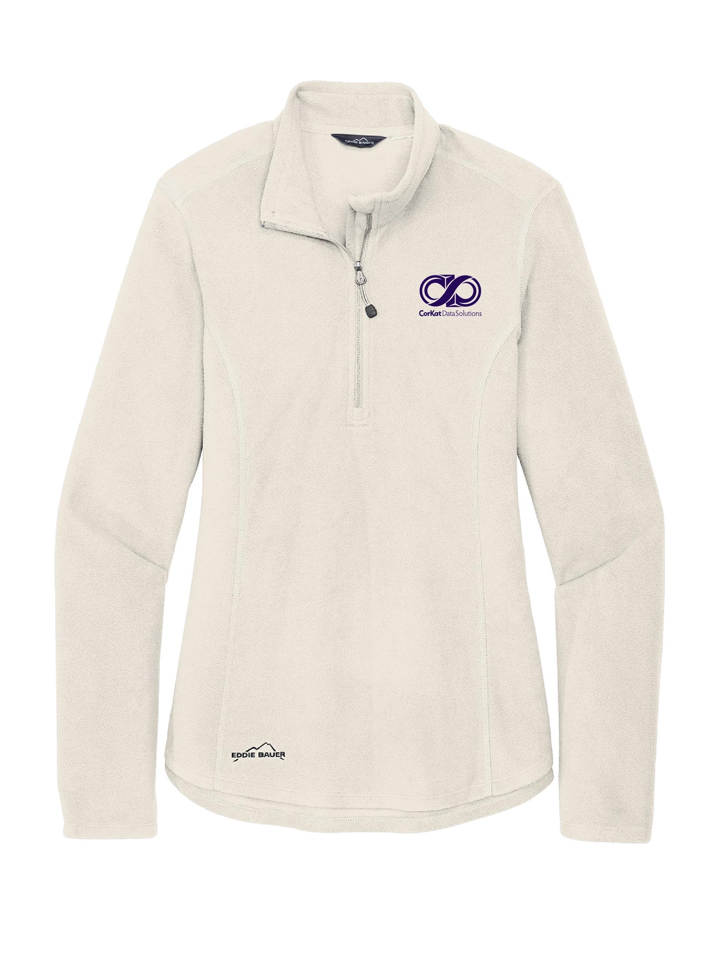 CK112. Eddie Bauer® Ladies 1/2-Zip Microfleece Jacket