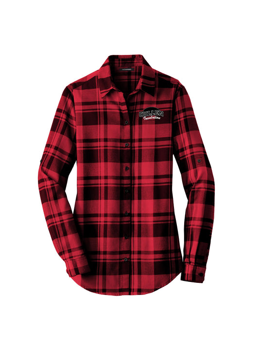 CIN102. Port Authority® Women's Plaid Flannel Tunic