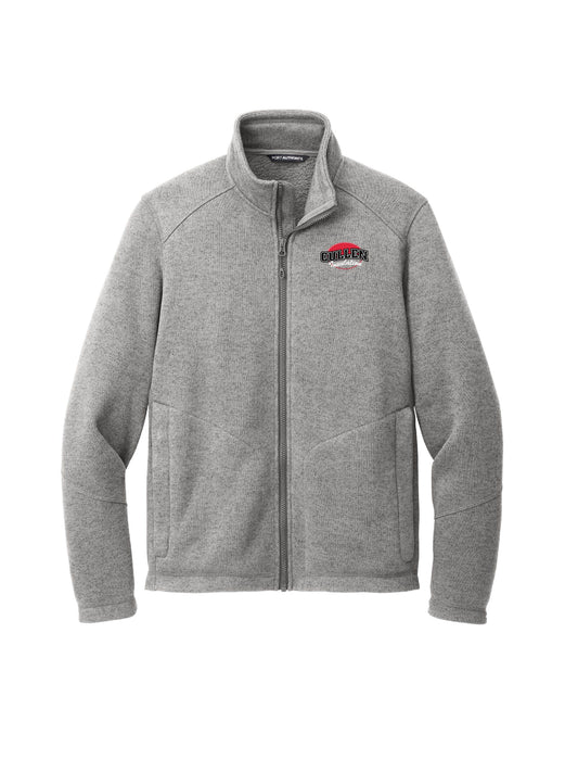 CIN218. Port Authority® Arc Sweater Fleece Jacket
