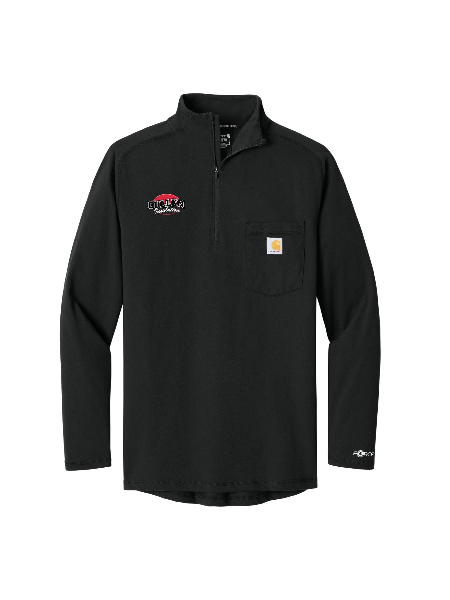 CIN220. Carhartt Force® 1/4-Zip Long Sleeve T-Shirt