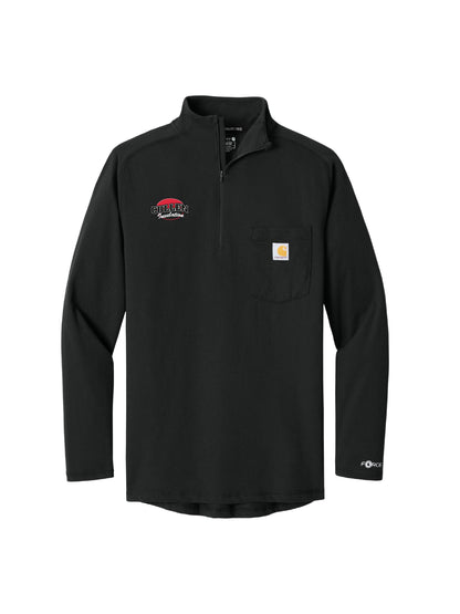 CIN220. Carhartt Force® 1/4-Zip Long Sleeve T-Shirt