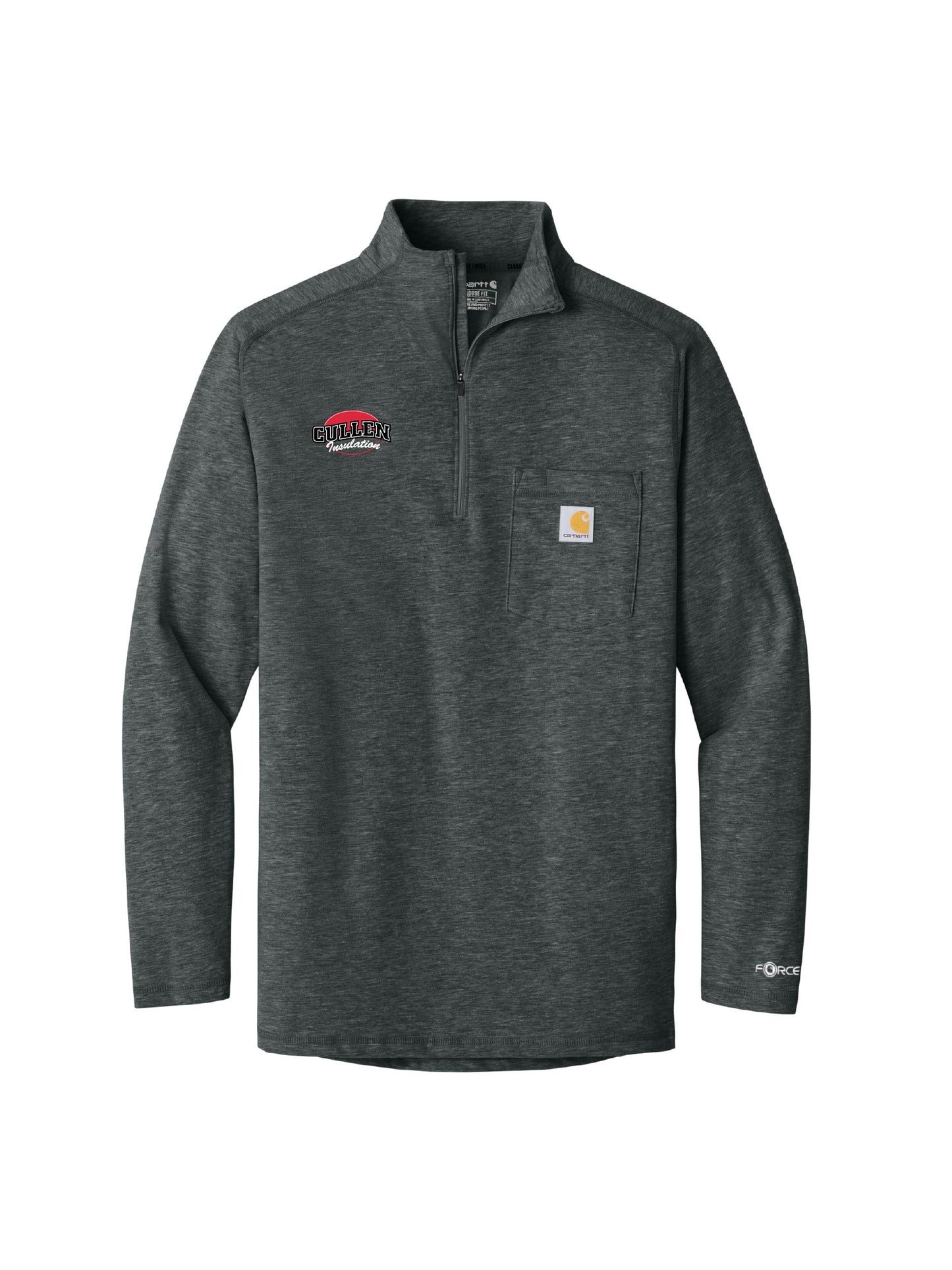 CIN220. Carhartt Force® 1/4-Zip Long Sleeve T-Shirt