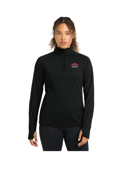 CIN110. Sport-Tek® Women's Sport-Wick® Stretch 1/4-Zip Pullover