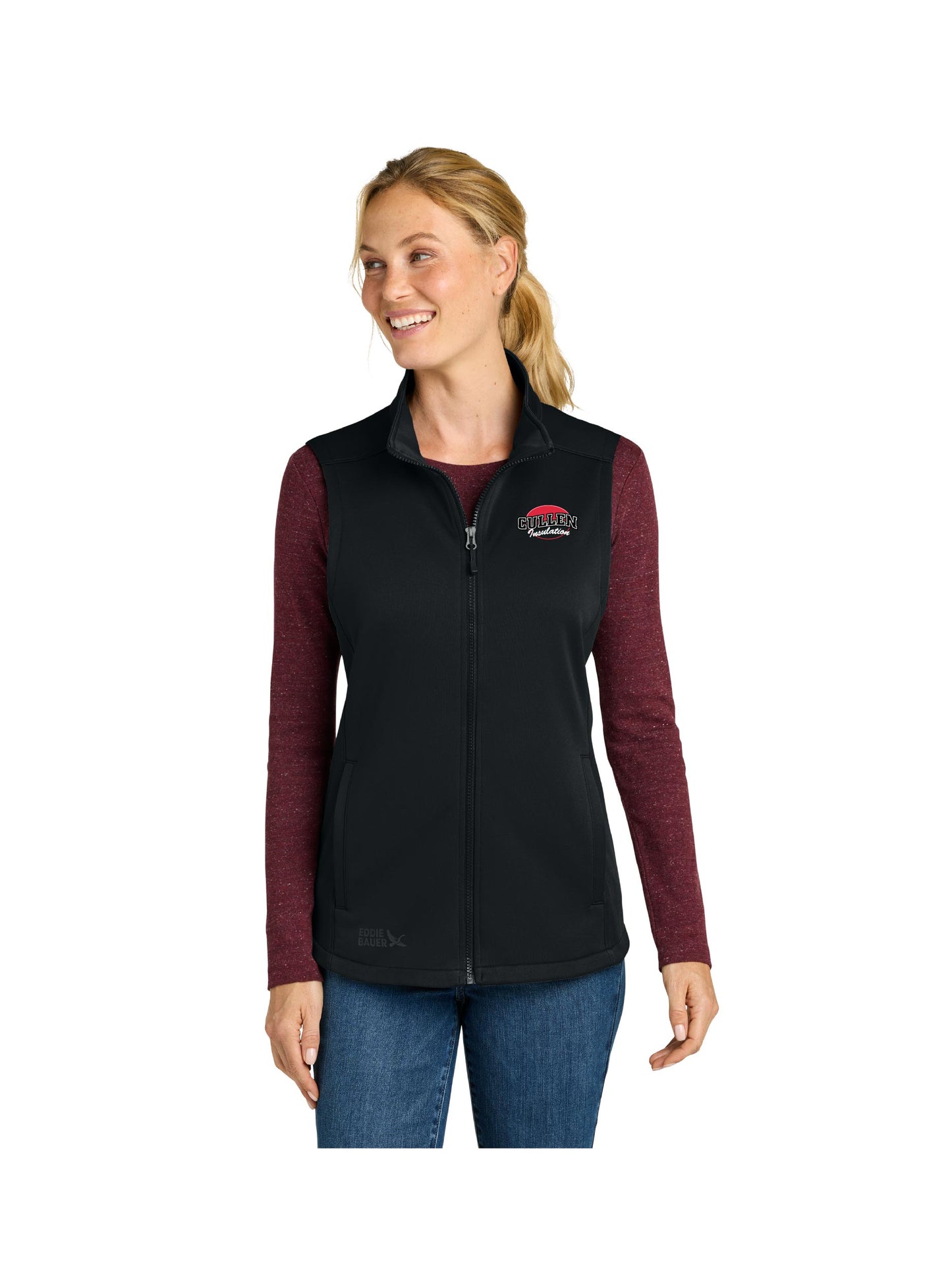 CIN114. Eddie Bauer® Women’s Smooth Mid Layer Fleece Vest
