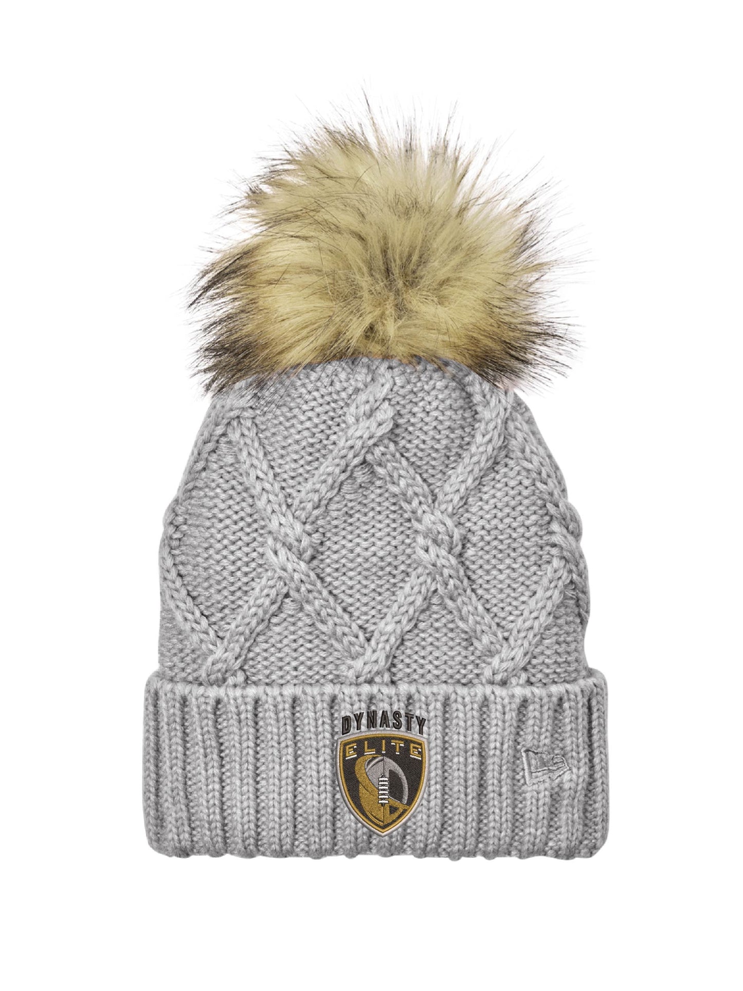 DE411. New Era® Faux Fur Pom Beanie
