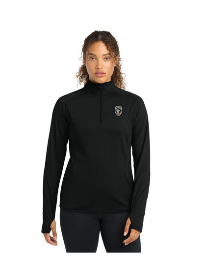 DE103. Sport-Tek® Ladies Sport-Wick® Stretch 1/4-Zip Pullover