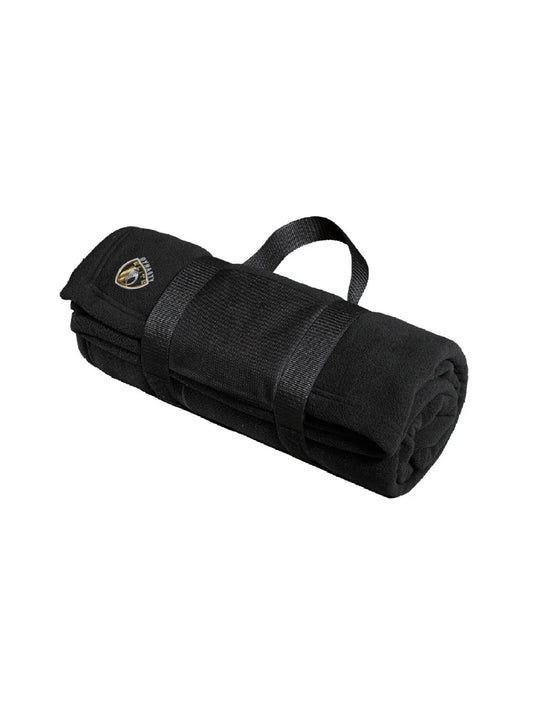 DE403. Port Authority® Fleece Blanket with Carrying Strap