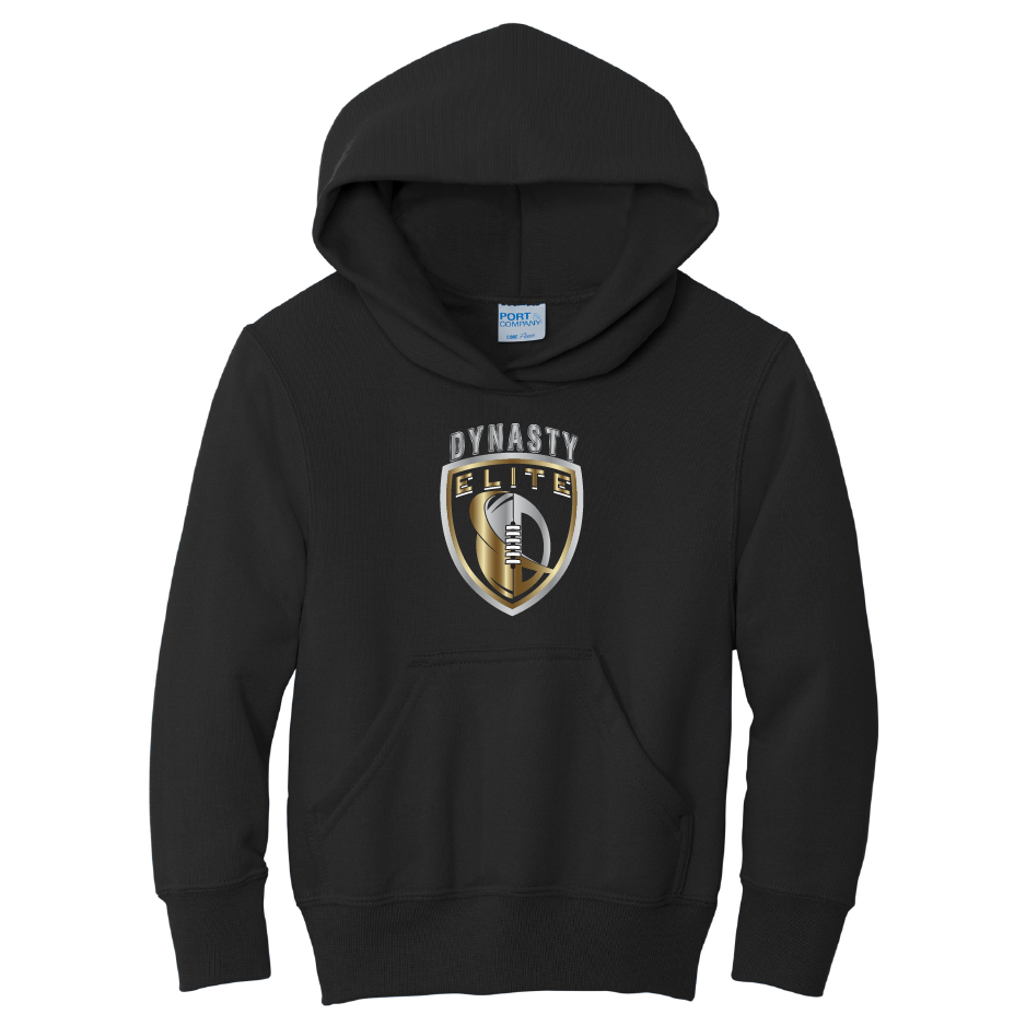 DE303. Port & Company® Youth Core Fleece Pullover Hooded Sweatshirt