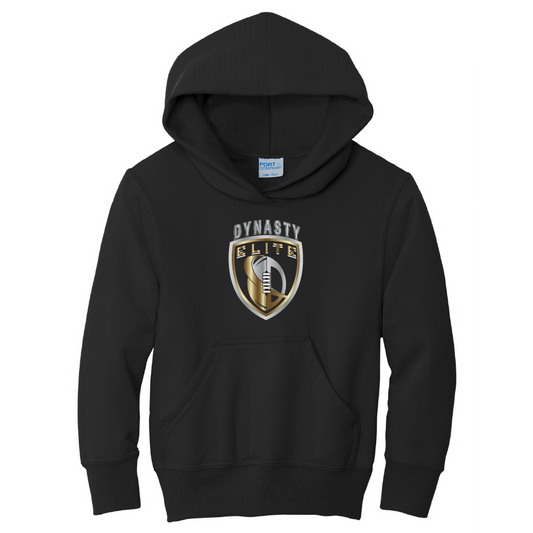 DE303. Port & Company® Youth Core Fleece Pullover Hooded Sweatshirt