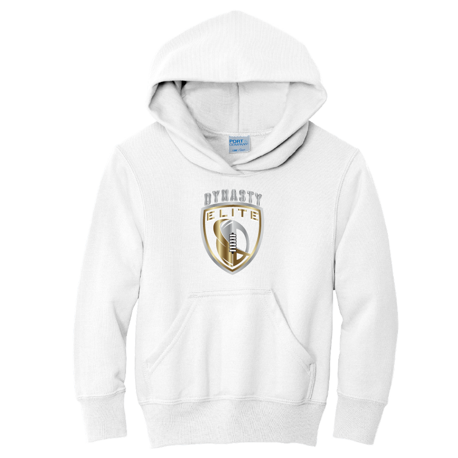 DE303. Port & Company® Youth Core Fleece Pullover Hooded Sweatshirt