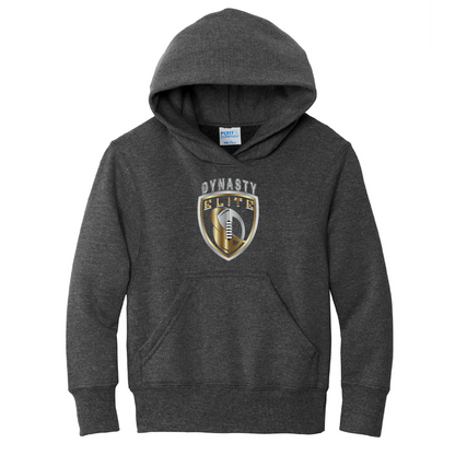DE303. Port & Company® Youth Core Fleece Pullover Hooded Sweatshirt