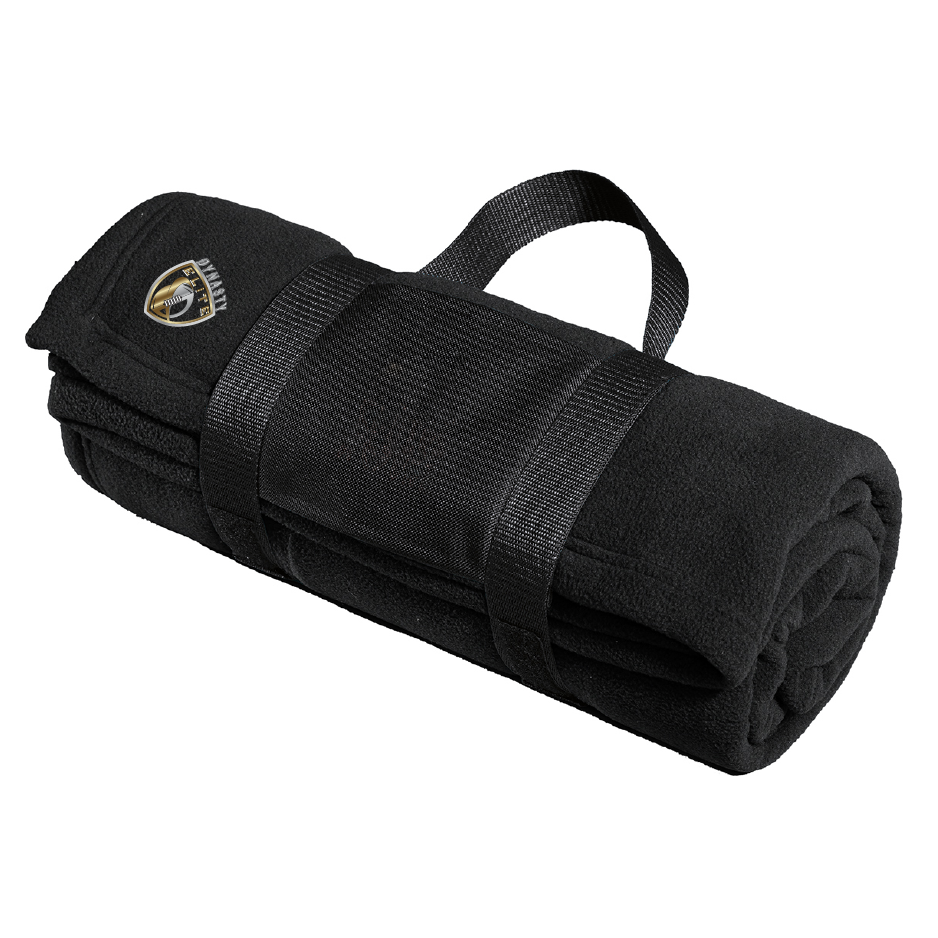 DE403. Port Authority® Fleece Blanket with Carrying Strap