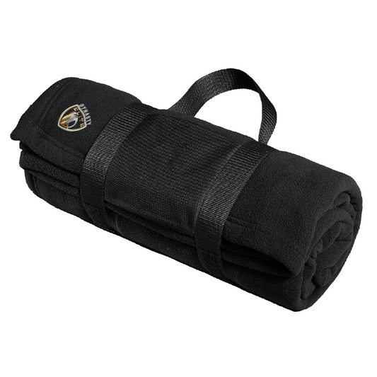 DE403. Port Authority® Fleece Blanket with Carrying Strap