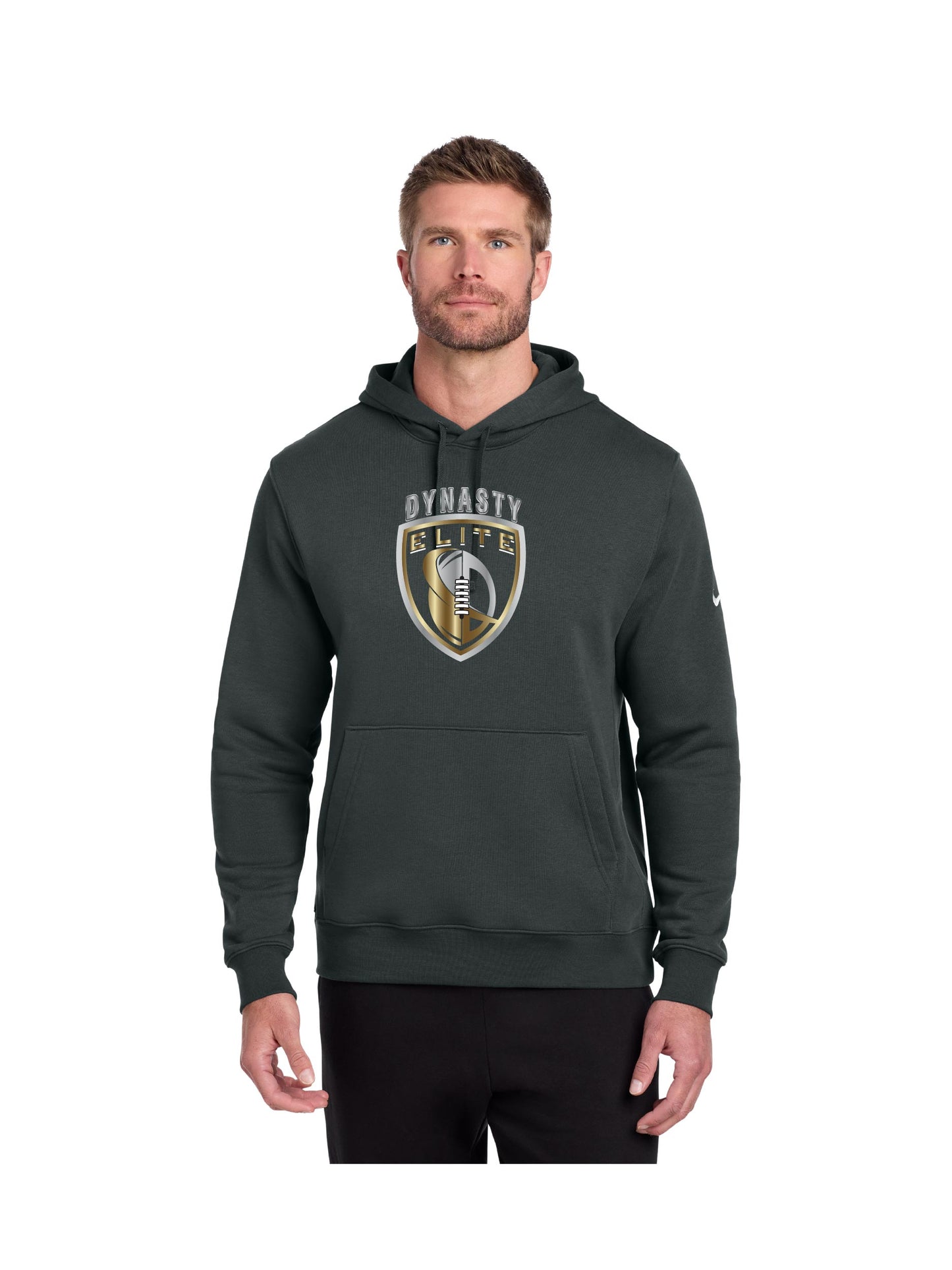 DE104. Nike Club Fleece Sleeve Swoosh Pullover