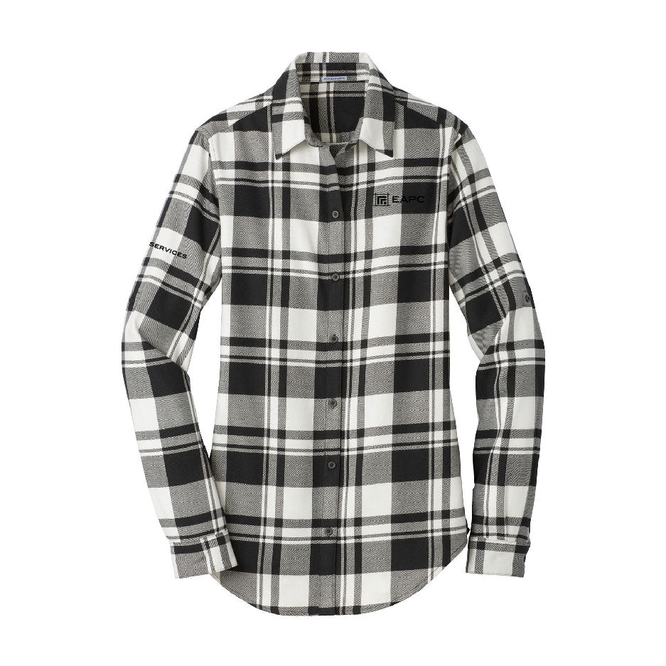 EAPC136. Port Authority® Ladies Plaid Flannel Tunic