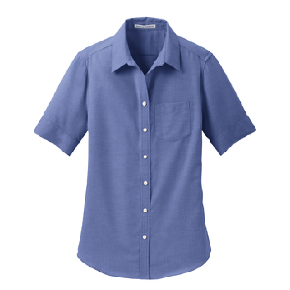 EAPC131. Port Authority® Ladies Short Sleeve SuperPro™ Oxford Shirt