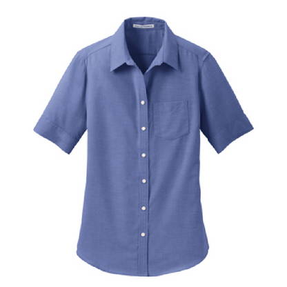 EAPC131. Port Authority® Ladies Short Sleeve SuperPro™ Oxford Shirt