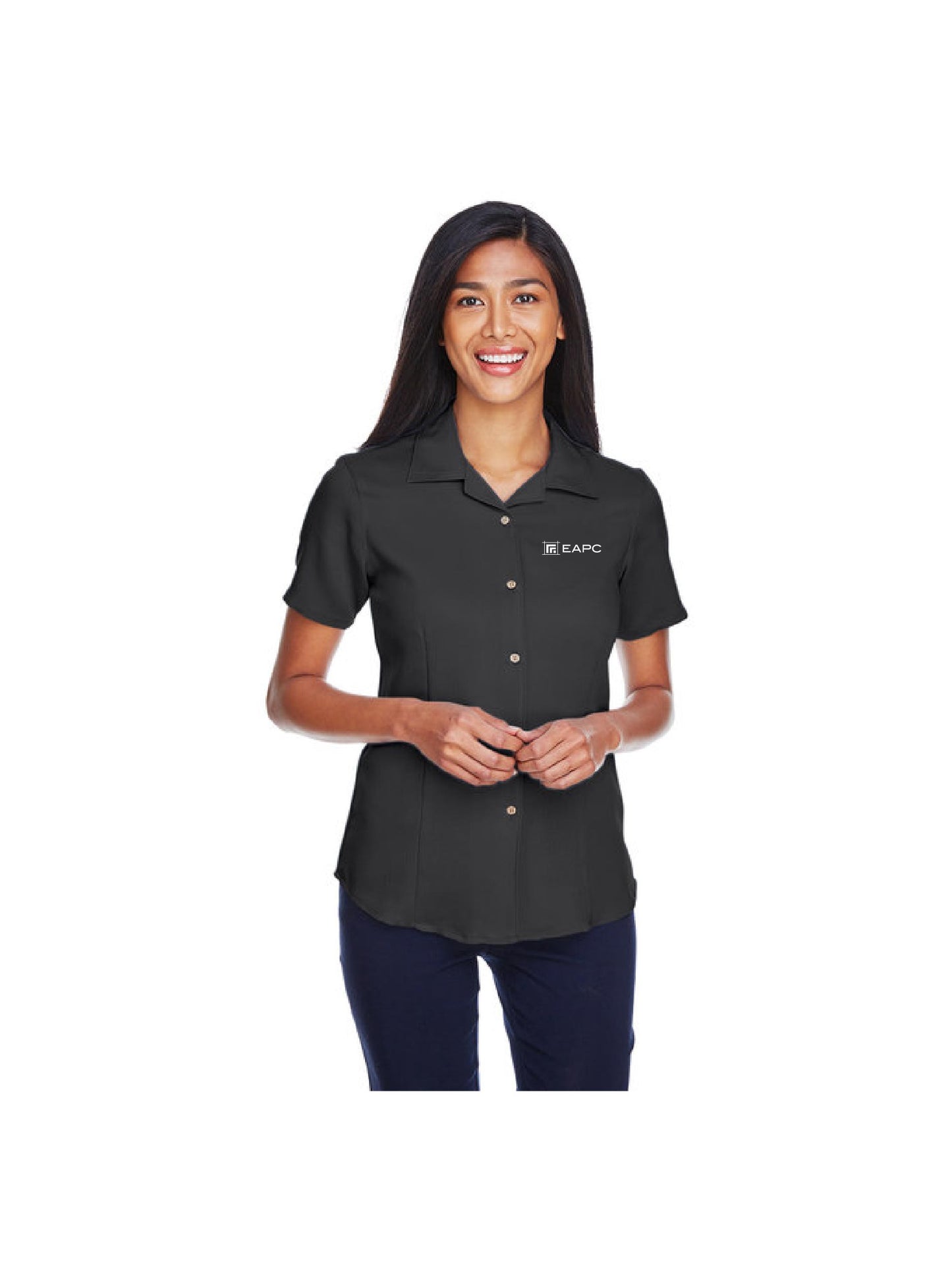 EAPC143. Harriton Ladies' Bahama Cord Camp Shirt