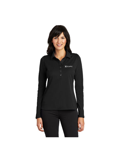 EAPC121. Nike Ladies Long Sleeve Dri-FIT Stretch Tech Polo