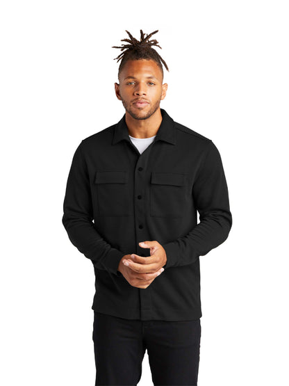 NC126. Mercer+Mettle™ Double-Knit Snap Front Jacket