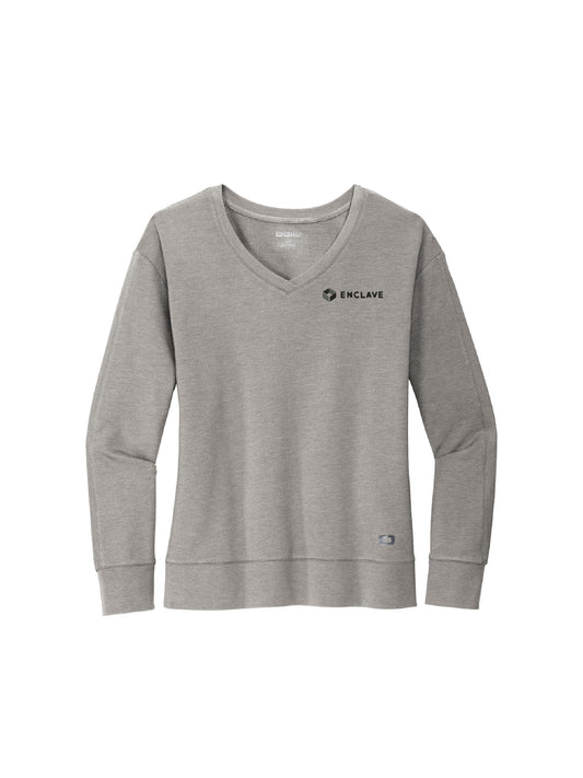 EC212. OGIO® Ladies Luuma Flex Long Sleeve V-Neck