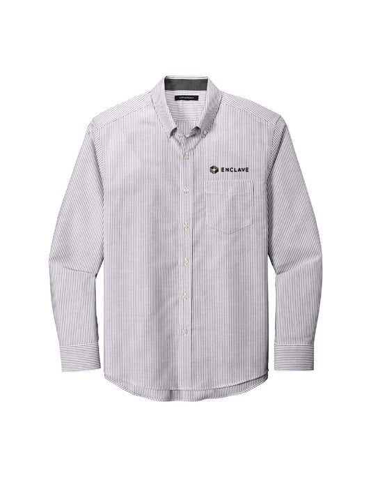 EC108. Port Authority® SuperPro™ Oxford Stripe Shirt