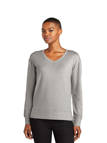 NC212. OGIO® Ladies Luuma Flex Long Sleeve V-Neck