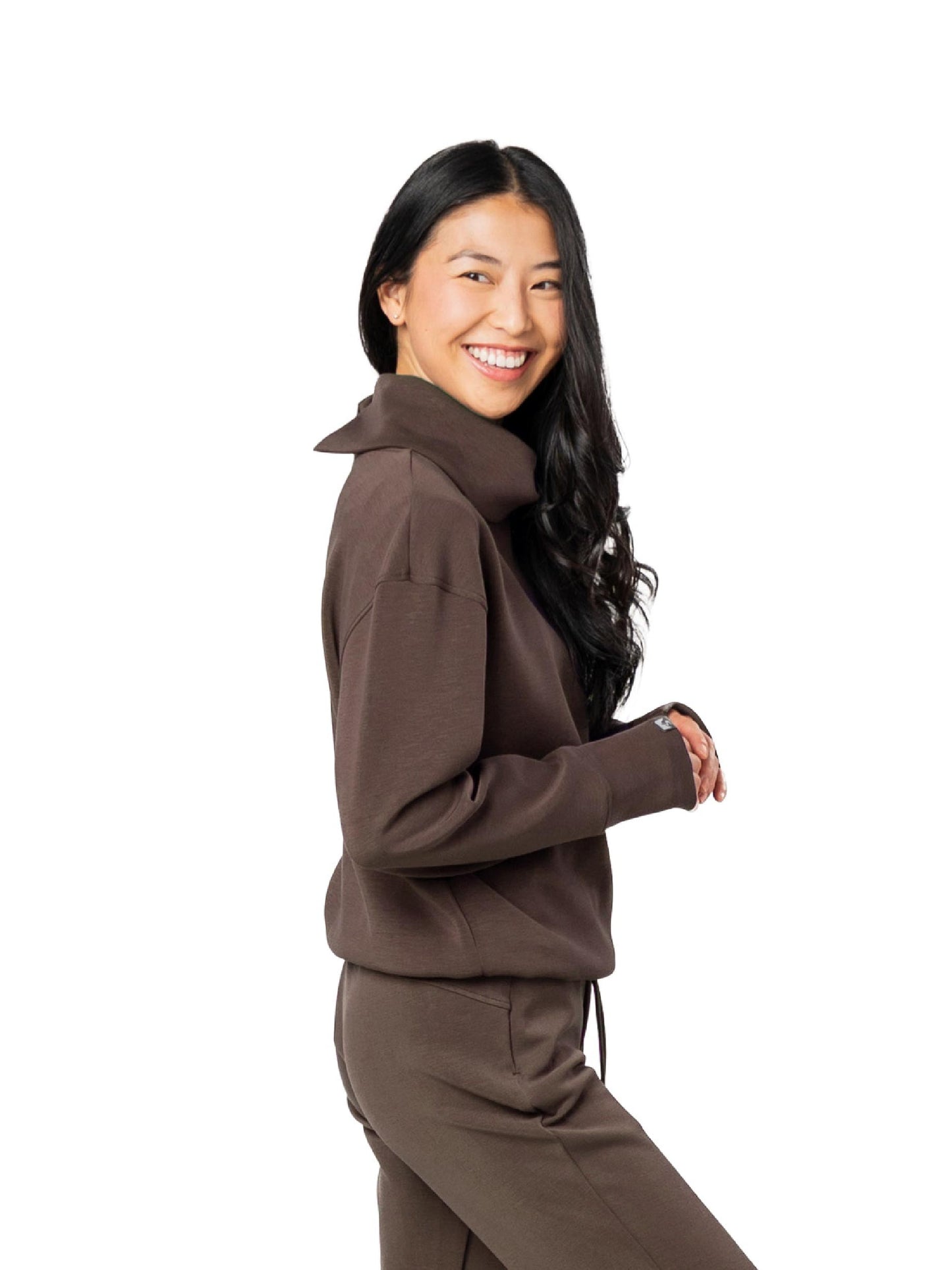 EC217. Storm Creek Women's Comfort Zone Super Soft Modal Blend Funnel Neck