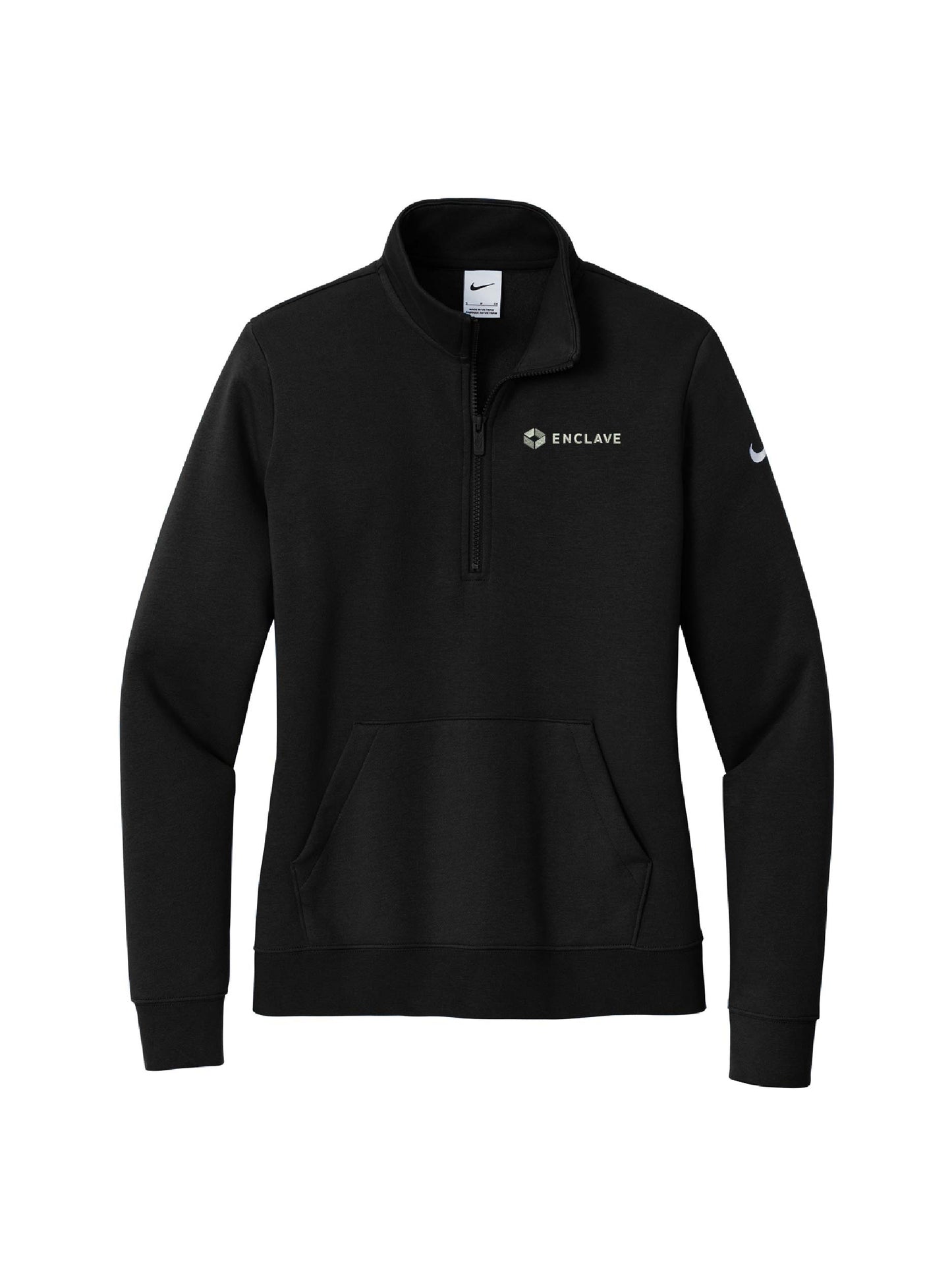 EC222. Nike Ladies Club Fleece Sleeve Swoosh 1/2-Zip