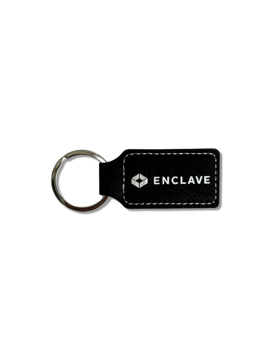 Leatherette Rectangle Keychain