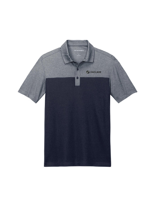 EC112. Port Authority® Fine Pique Blend Blocked Polo