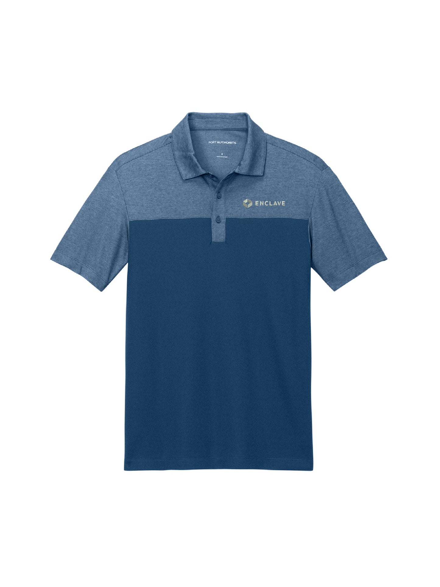 EC112. Port Authority® Fine Pique Blend Blocked Polo