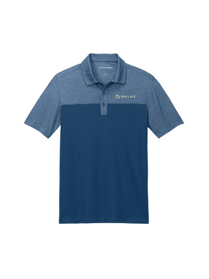 EC112. Port Authority® Fine Pique Blend Blocked Polo