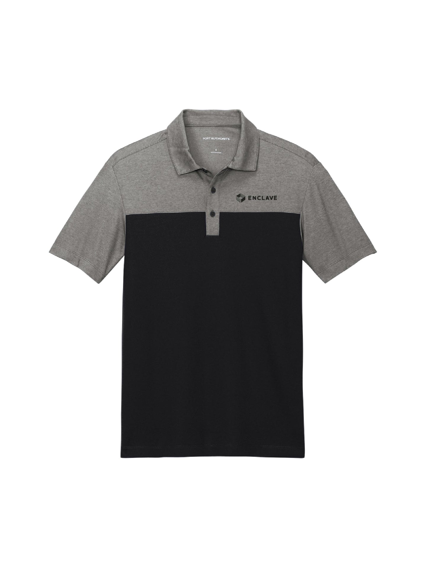 EC112. Port Authority® Fine Pique Blend Blocked Polo