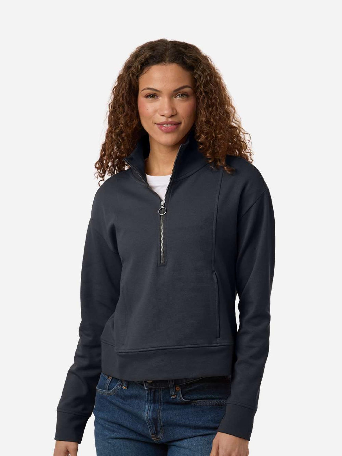 EC225. North End Women's Mantra Half-Zip Ottoman Pullover