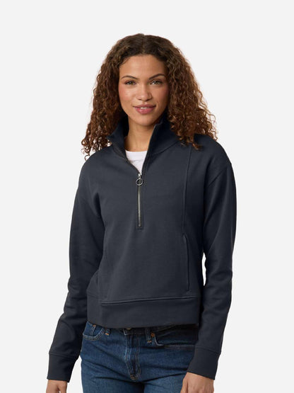 EC225. North End Women's Mantra Half-Zip Ottoman Pullover