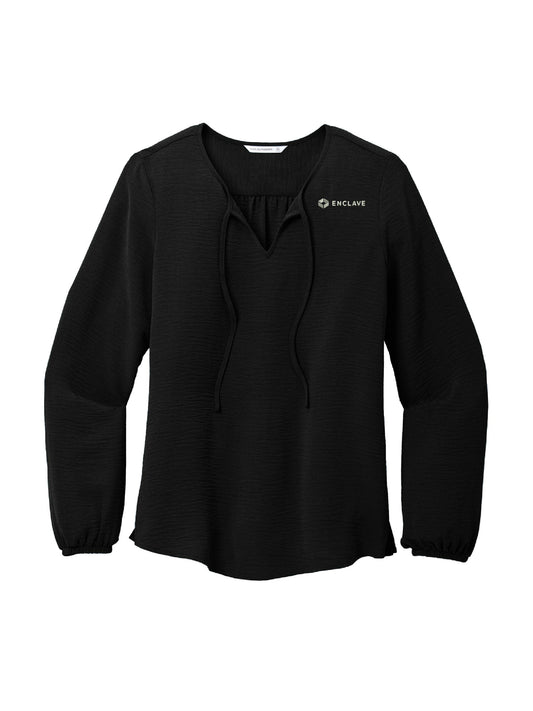 EC238. Port Authority® Women's Textured Crepe Blouse