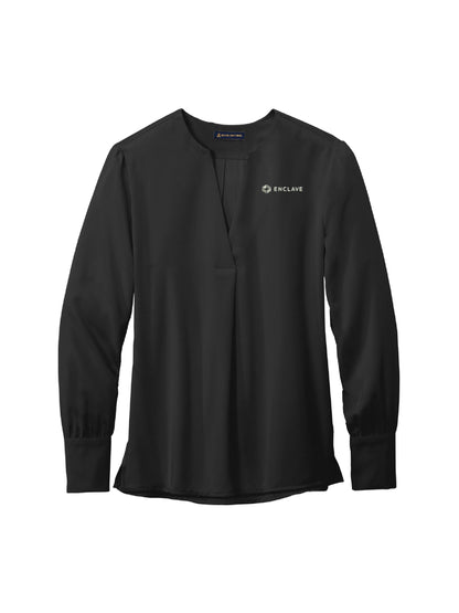 EC243. Brooks Brothers® Women’s Open-Neck Satin Blouse