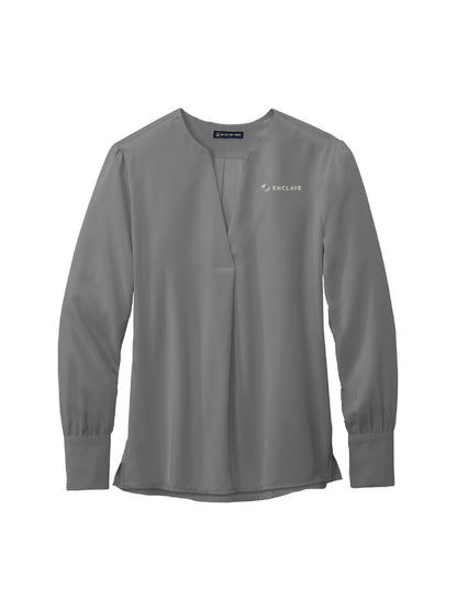 EC243. Brooks Brothers® Women’s Open-Neck Satin Blouse