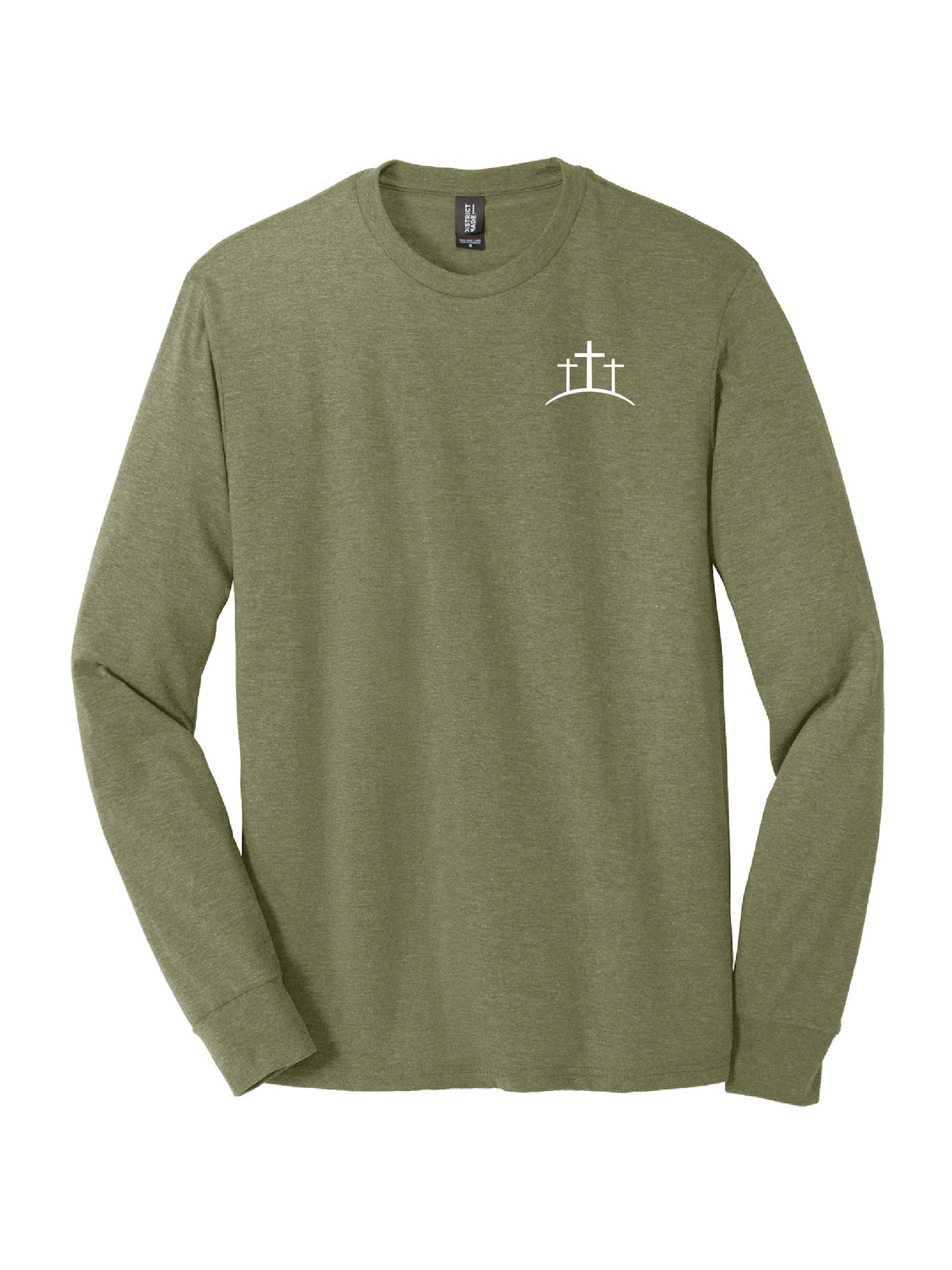 FB302. District® Perfect Tri Long sleeve Tee