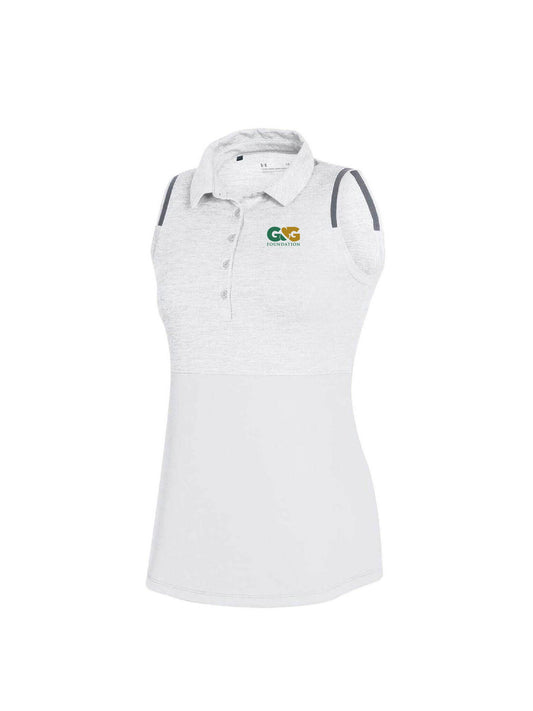 GGF103. Under Armour Ladies' Zinger Heather Sleeveless Polo